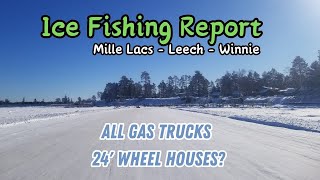 Ice Fishing Report Leech Lake Lake Winnie and Mille Lacs Lake 02162024 [upl. by Hatcher148]