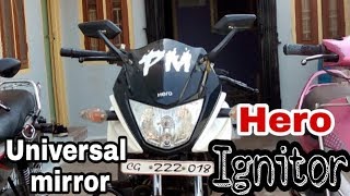 Stylish Mirror for all bikes  hero ignitor [upl. by Nesila865]