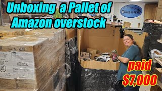 Unboxing a pallet of Amazon Overstock I paid 7000 for all of this stuff  What did I get [upl. by Blane]