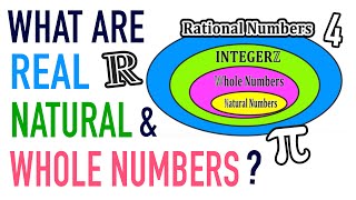 WHAT IS A REAL NUMBER WHOLE NUMBER NATURAL NUMBER [upl. by Airemaj]