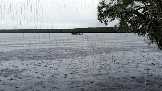 Seharian diguyur hujan saat mancing di sungai sampai kelaparang langsung masak di perahu [upl. by Rusticus]