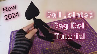 Making a BALL JOINTED Rag Doll with a Polymer Clay Face Tutorial Dolls Sculpting [upl. by Sirovaj]