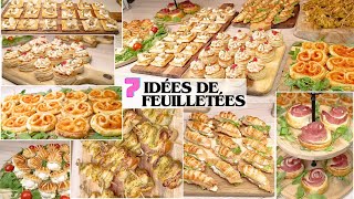 ✨7 Feuilletés faciles pour les Buffets DînatoiresFêtesamuseboucheapéritifs✨apéritifs buffet [upl. by Dinny24]