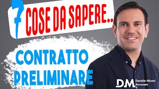 Le 7 Cose che devi sapere prima di firmare il preliminare di vendita  Daniele Miconi [upl. by Other]