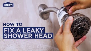 How to Fix a Leaky Shower Head  DIY Basics [upl. by Olympias541]