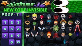 10 NEW SECRET CODES INVISIBLE  SLITHERIO VIP 21 RELEASE  CODE UPDATE [upl. by Terpstra38]