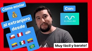 Cómo hacer TRANSFERENCIAS INTERNACIONALES 💸 enviar DINERO a 🇨🇱 🇦🇷 🇻🇪 🇲🇽 y  con Global66 [upl. by Anibor100]