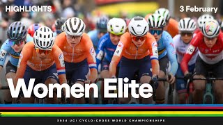 Women Elite Highlights  2024 UCI Cyclocross World Championships [upl. by Harli408]