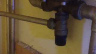 Unvented cylinder discharge pipe leaks from Tundish [upl. by Aihk]