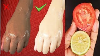 Skin Whitening Home Remedies Lemon Colgate Toothpaste and Tomato Facial [upl. by Acinnej]