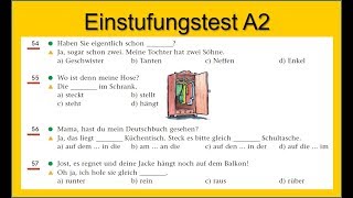 Einstufungstest A2  German Placement Test A2 [upl. by Gnoix579]