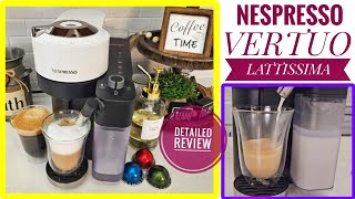 Review Nespresso Lattissima One automatic espresso cappuccino and latte machine [upl. by Linzer]