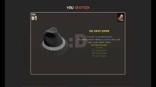 TF2 Team Fortress 2Crafting The Capos Capper from the Uber Update Heavy hat [upl. by Nofets]