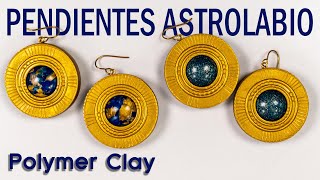 Pendientes Astrolabio – Tutorial de arcilla polimérica Sub  Ana Belchí [upl. by Broderic]