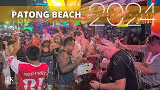 【4K☀️】Phuket Patong Beach 2024 Eve  New Year Party 🎉 [upl. by Names]