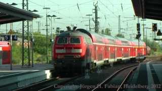 Trainspotting Worms Hbf  starring BR 218  BR 425  Baureihe 628 [upl. by Ainos675]