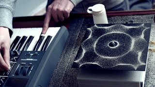 Cymatics Chladni Plate  Sound Vibration and Sand [upl. by Kcirddot]