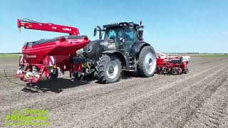 Maïs Zaaien 2024  Lageveen Achlum  Maïs säen  Seeding Maize  Case IH  Kverneland [upl. by Ttayw]