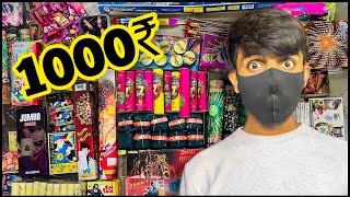 DIWALI CRACKERS STASH IN 1000₹  cheapest diwali crackers  diwali 2023 jaychandna [upl. by Mccallion]