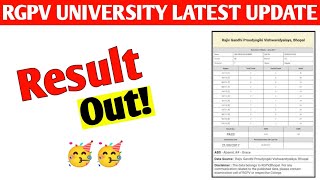 rgpv 1st sem result declare 🥳 check out  rgpv result 2024 update  Engineer Boy EresarBoy [upl. by Boeschen124]