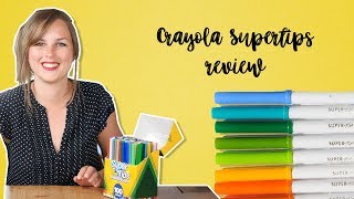 Waterverven en kleuren met Crayola Supertips 100 colors  Review 2018 Nederlands  CreaChick [upl. by Anselmo]