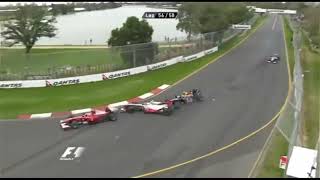 Mark Webber crash with Lewis Hamilton Australian GP 2010 [upl. by Aer]