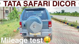 MILEAGE TEST  TATA SAFARI DICOR 22 2012 model [upl. by Seena47]