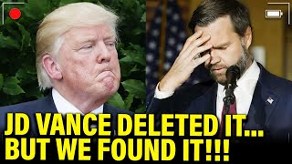 JD Vance DESTROYS TRUMP in LEAKED ESSAY [upl. by Bowden]