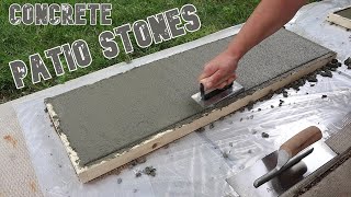 How to make Patio Blocks quick and easy from concrete  DIY [upl. by Haras]