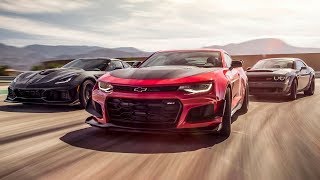 Corvette ZR1 vs Camaro ZL1 vs Dodge Demon  Top Gear [upl. by Eikciv]