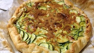 Tarte Salée aux Courgettes et Oeufs  recette facile avec la pâte feuilletée [upl. by Shatzer700]