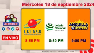 Lotería Nacional LEIDSA y Anguilla Lottery en Vivo 📺│Miércoles 18 de septiembre 2024  855 PM [upl. by Rennane]