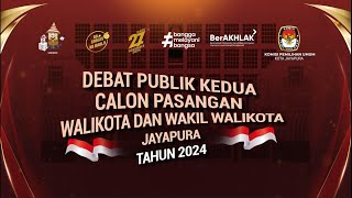 DEBAT PUBLIK KEDUA CALON WALIKOTA DAN WAKIL WALIKOTA KOTA JAYAPURA TAHUN 2024 [upl. by Ellehctim128]