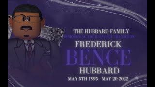 The Homegoing Celebration of Frederick B Hubbard  ROBLOX [upl. by Woodman838]