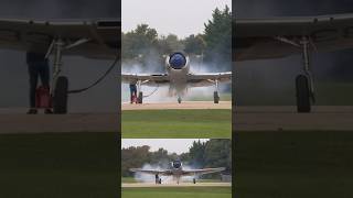 Hawker Tempest MkII starting its engine prior to its first flight since restoration [upl. by Aihsekyw]