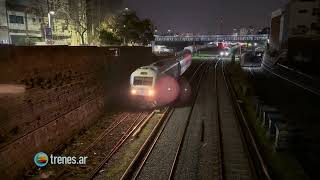 Tren 151 partiendo de Once con CKD y tres coches Sorefame • 4K • Trenes de Argentina • trenesar [upl. by Sigfrid]