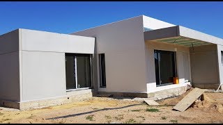 Vivienda Personalizada en Hormigón Gris y Blanco en planta baja [upl. by Noam]