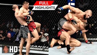 UFC 273 Khamzat Chimaev VS Li Jingliang Full Highlights HD [upl. by Colvert]