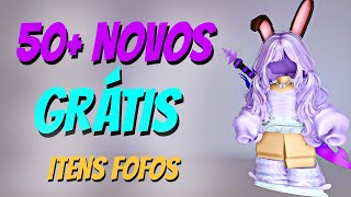 50 NOVOS ITENS GRÁTIS NO ROBLOX 2023💜🩵💛 [upl. by Avehstab640]