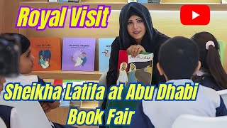 Royal Visit Latifa bint Mohammed Explores Sheikh Mohammeds Publications at Abu Dhabi Book Fair [upl. by Ridglea]