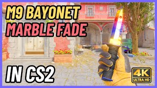 ★ CS2 M9 Bayonet Marble Fade  CS2 Knife InGame Showcase 4K [upl. by Yelsnik]