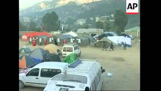 UN camp set up in Muzaffarabad president tours Balakot [upl. by Kariotta]