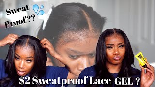 2 SWEATPROOF LACE GEL What’s Tea Sis 👀 Ft My First Wig  Laurasia Andrea Wigs [upl. by Notsle739]