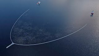 The Ocean Cleanup begins cleaning the Great Pacific Garbage Patch [upl. by Nola362]