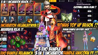 BOCORAN FF  EVENT TERBARU INCUBATOR 3 IN 1 SELANJUTNYA EVO BUNDLE COBRA BONUS TOP UP UNICORN [upl. by Pratte694]