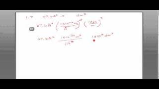 Unit Conversion Cubic Angstrom to Cubic decimeter Excercise 19 [upl. by Lynnelle]