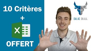 Comment ANALYSER une ACTION en bourse  10 critères  Excel OFFERT [upl. by Atte714]