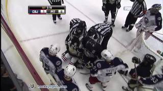 Derick Brassard vs Matt Cooke Feb 8 2011 [upl. by Maryl323]