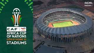 🇨🇮 Africa Cup of Nations 2023 Stadiums Ivory Coast [upl. by Inahpets]