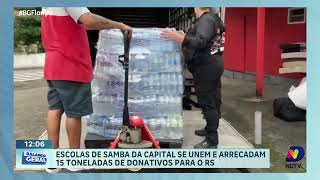 Escolas de Samba arrecadam 15 toneladas de donativos para o Rio Grande do Sul [upl. by Pogah]